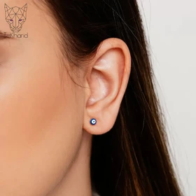 گوشواره میخی چشم نظر مینی ژوپینگ