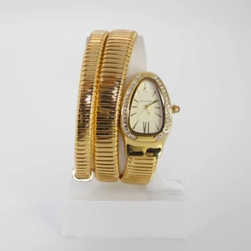 ساعت مچی زنانه دستبندی بولگاری ماری Bvlgari 2207 (بند طلائی صفحه طلائی)