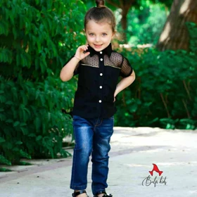 شومیز تک دخترانه مشکی