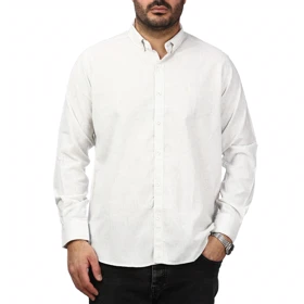 پیراهن آستین بلند لینن مردانه مدل 610594