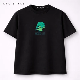 تیشرت باکسی 100٪ پنبه طرح بروکلی | پارچه بادوام | کد 1447