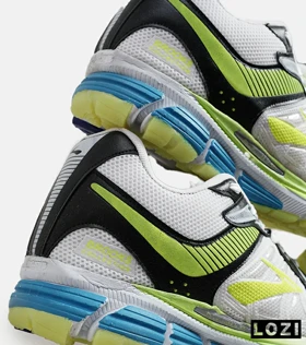کفش کتانی بزرگ پا سفید مشکی لیمویی BROOKS adrenaline gts 22