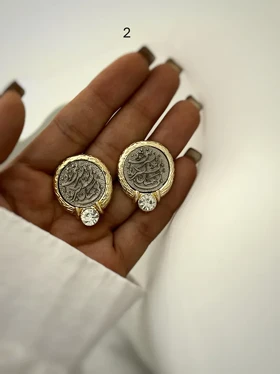 گوشواره سکه‌ای شعر بی همگان به سر شود در 5 طرح