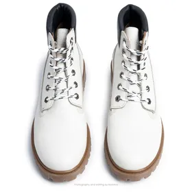 بوت تی‌تی گازولین سفید - GAAZOLIN TT Boots White