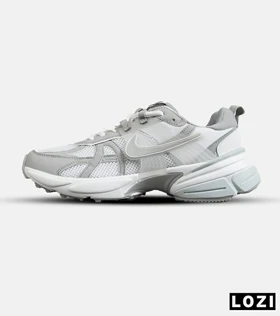 کفش کتانی مردانه و زنانه سفید طوسی Nike Cushlon V2K مدل 7795