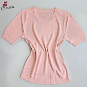 بلوز آستین کوتاه کریستال