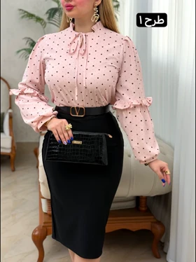 شومیز الیزه خالدار 3775