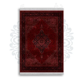 *جدید* فرشینه از جنس پارچه شانل مخمل ترک طرح فانتزی برند دفه کد 1413