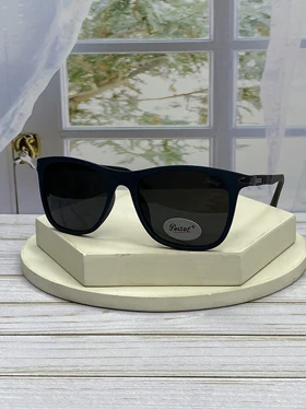 عینک آفتابی پرسول P6808 فریم کائوچو قهوه‌ای و عدسی پلی‌کربنات UV400 پلاریزه