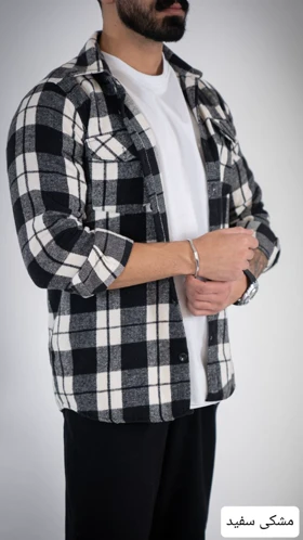 پیراهن مردانه پشمی کیارش_کد4700