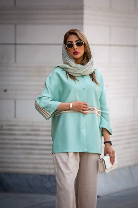 مانتو کرسپو استین خرجکار کرشمه