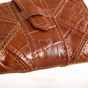 جاکارتی چرم یلسان مدل چنبره کد 023-GC (عسلی)