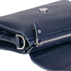 کیف چرم سورمه‌ای زنانه 602