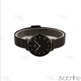 ساعت دنیل ولینگتون زنانه مشکی بند حصیری مدیوم 104716