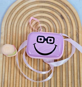 کیف کارت طرح ایموجی کد 9000 (صورتی پاستیلی)