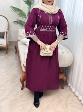 پیراهن نخی مهناز3087