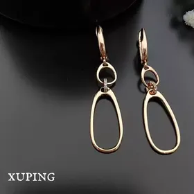 گوشواره زنانه آویز حلقه‌ای ژوپینگ