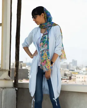 مانتو بلند زنانه لینن (لینن)