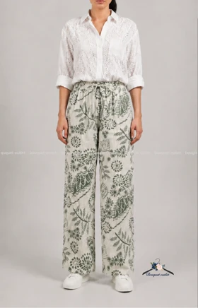 شلوار بگ طرح دار زارا ZARA