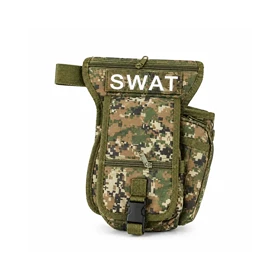 کیف کمری و ران بند تاکتیکال 8 لیتری SWAT (کامپیوتری خاکی)