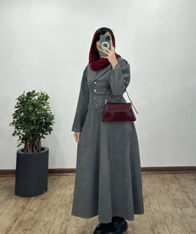 پیراهن مانتویی پاییزه آیسو آترینا