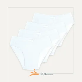 بسته چهار عددی شورت اسلیپ سفید آداک