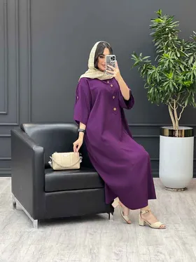 مانتو کراش پیراهنی آستین پاگن