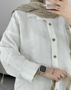 مانتو شومیز کوک دوزی شده(70)کد3428