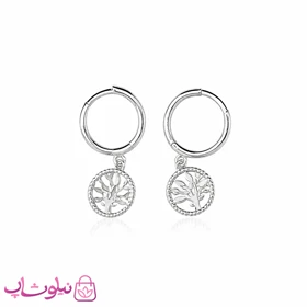 گوشواره زنانه نقره وارداتی عیار 925 مدل درخت زندگی ظریف وزن 1/550 گرم