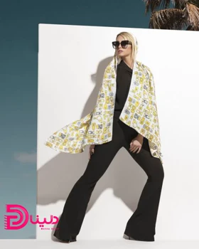 شال نخی طرح lv