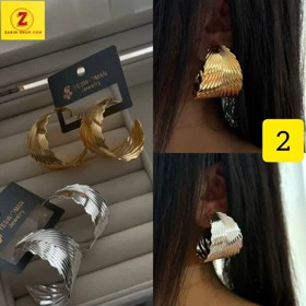 گوشواره بزرگ فانتزی زنانه دفرمه