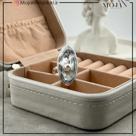 انگشتر زنانه آبکاری نقره رنگ ثابت کد ta10009