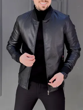 کت چرم 999 مشکی