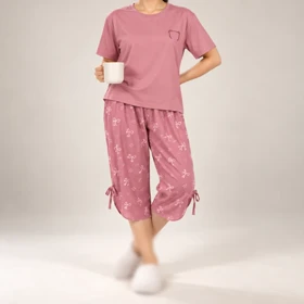 ست تیشرت و شلوارک زنانه مدل 1902