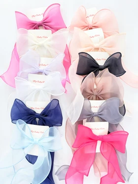 گیره مو انبری پاپیونی حریر