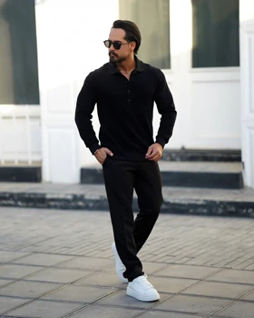 سلانیک دکمهدار کلاسیک مردانه