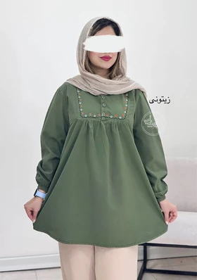 مانتو گلدوزی ماهلین