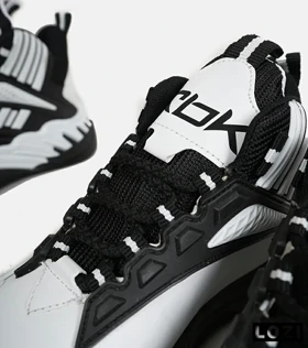 کفش کتانی ساق‌دار سفید مشکی Reebok Shaq Attaq