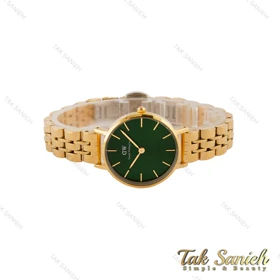 ساعت دنیل ولینگتون طلایی زنانه صفحه سبز DW-4939-L