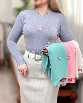 بلوز بافت گپ وارداتی مدل فلامینگو کد 40153