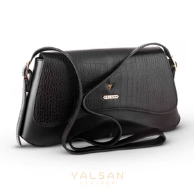 کیف دوشی زنانه چرم یلسان مدل آیریا کد 124-PRM