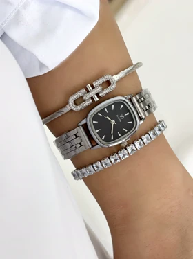 ساعت فلورا صفحه مستطیل زنانه 940