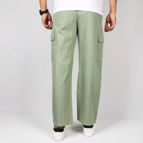 شلوار اسلش کتان شش جیب مردانه مدل 641592