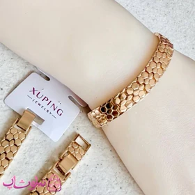 دستبند زنانه ژوپینگ طرح لانه زنبوری کد 1200