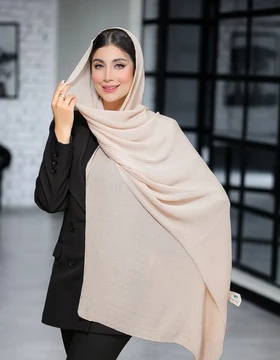 شال پلیسه برشکا دورلمه مدادرنگی کد836