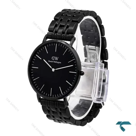 ساعت دنیل ولینگتون مردانه گرد فول مشکی DW-6287-G