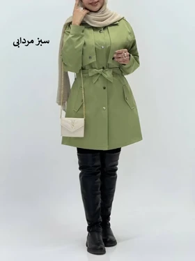 3524-بارانی مزونی میکا (ایراددار)