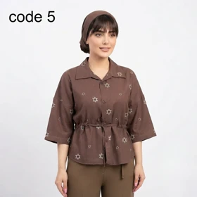 شومیز شیشه‌ای مدل شهلا علیدسا (کد 5)
