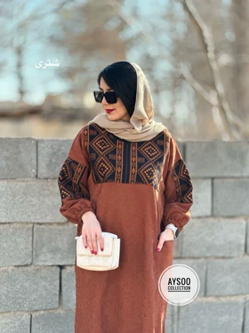 پیراهن مانتویی آتریسا