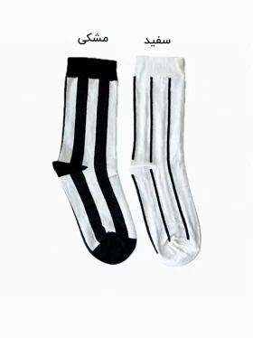 جوراب ساق بلند طرح Zebra یونیسکس